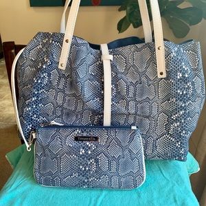 Tiffany & Co Reversible Medium Suede Tote (Snake)